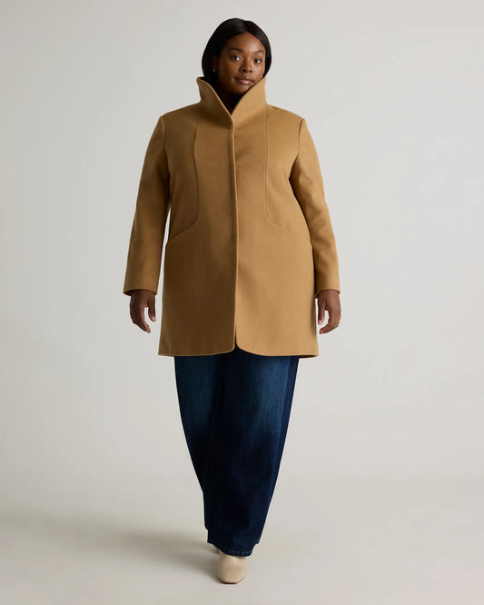 Italian Wool Cocoon Coat - US 0884