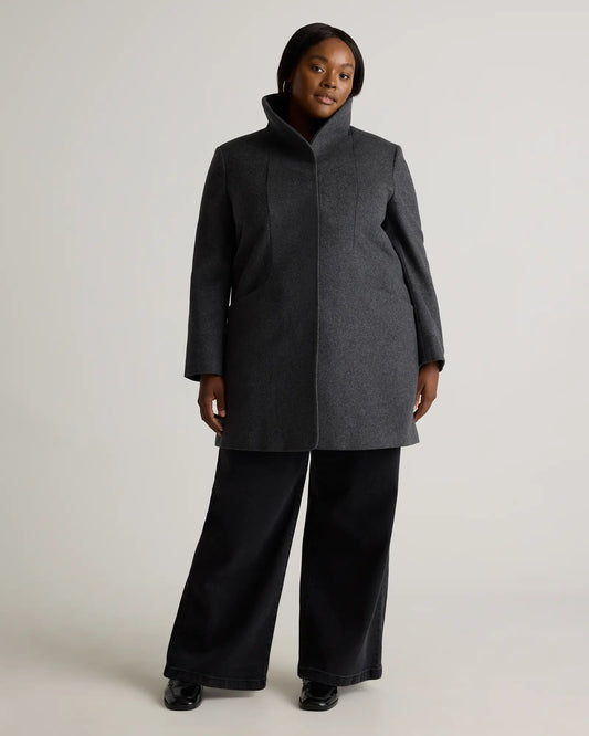 Italian Wool Cocoon Coat - US 0528