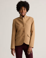 Italian Wool Stand Collar Blazer - US 3734