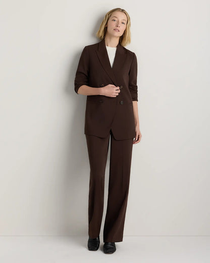 Stretch Crepe Relaxed Double-Breasted Blazer - US 5422