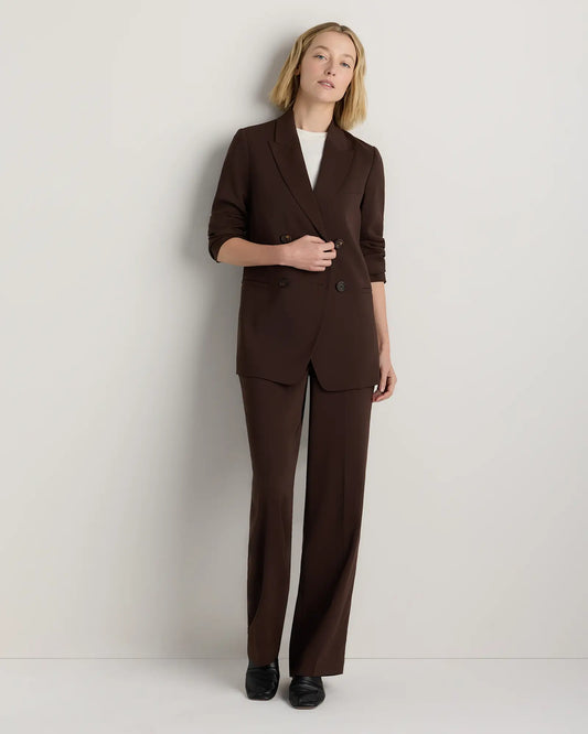 Stretch Crepe Relaxed Double-Breasted Blazer - US 5422