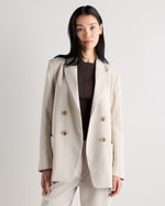 Stretch Crepe Relaxed Double-Breasted Blazer - US 7411