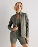 Sweater-Knit Fleece Full-Zip Jacket - US 5125