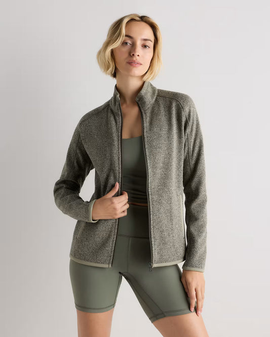 Sweater-Knit Fleece Full-Zip Jacket - US 5125