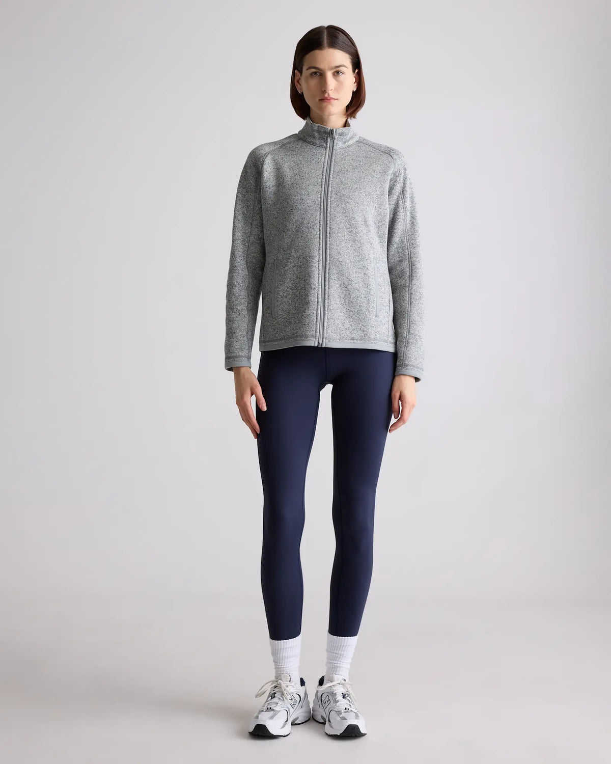 Sweater-Knit Fleece Full-Zip Jacket - US 6150