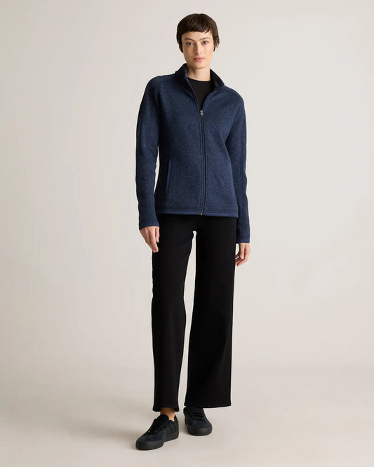 Sweater-Knit Fleece Full-Zip Jacket - US 9414