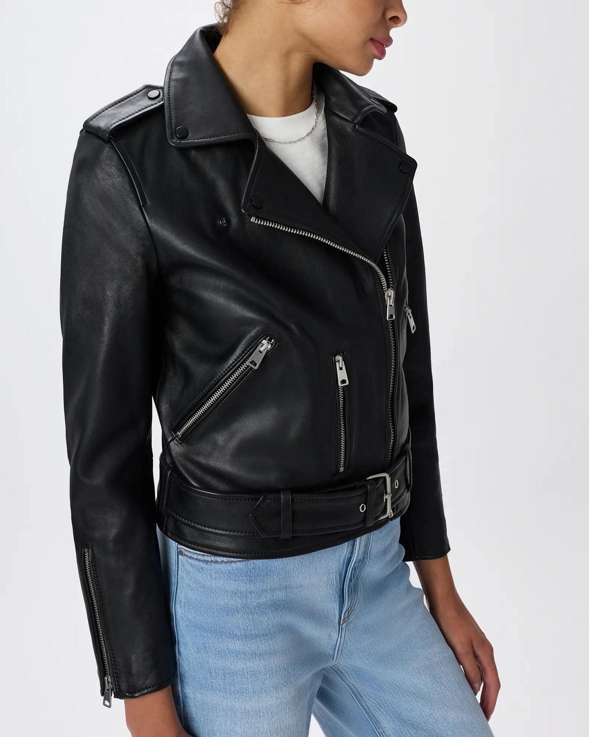 100% Leather Motorcycle Jacket - US 6479
