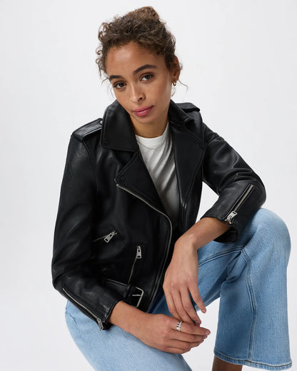 100% Leather Motorcycle Jacket - US 6479