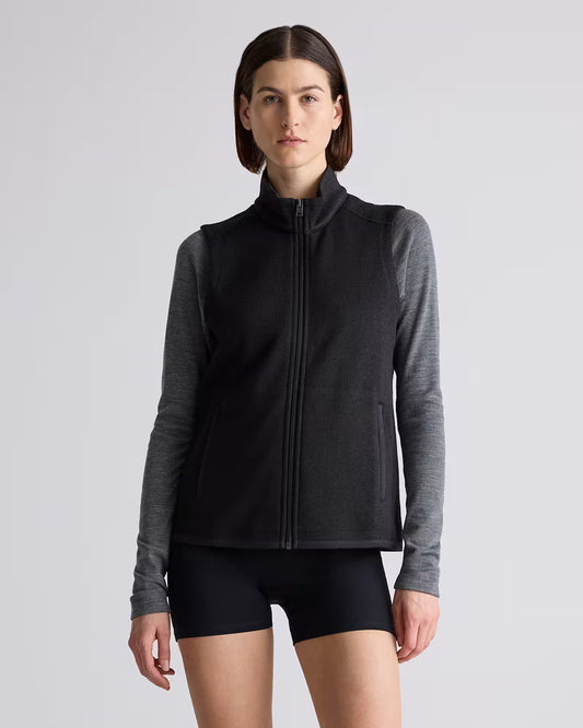 Sweater-Knit Fleece Full-Zip Vest - US 0322