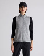 Sweater-Knit Fleece Full-Zip Vest - US 2615