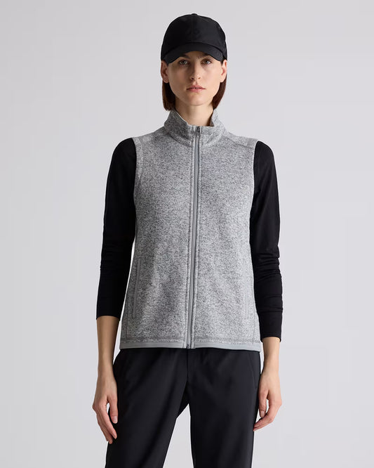 Sweater-Knit Fleece Full-Zip Vest - US 2615