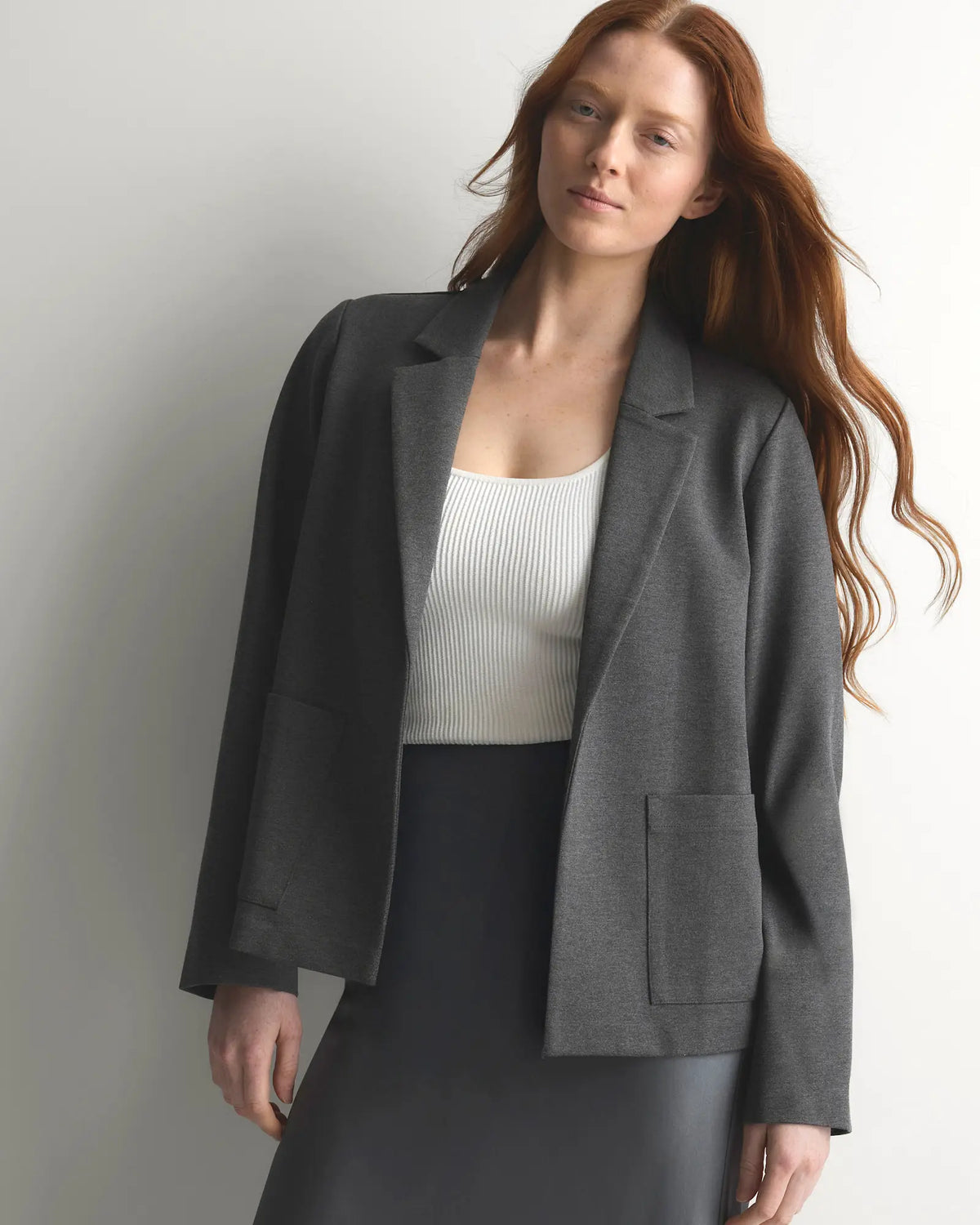 Ultra-Stretch Ponte Open Blazer - US 2988