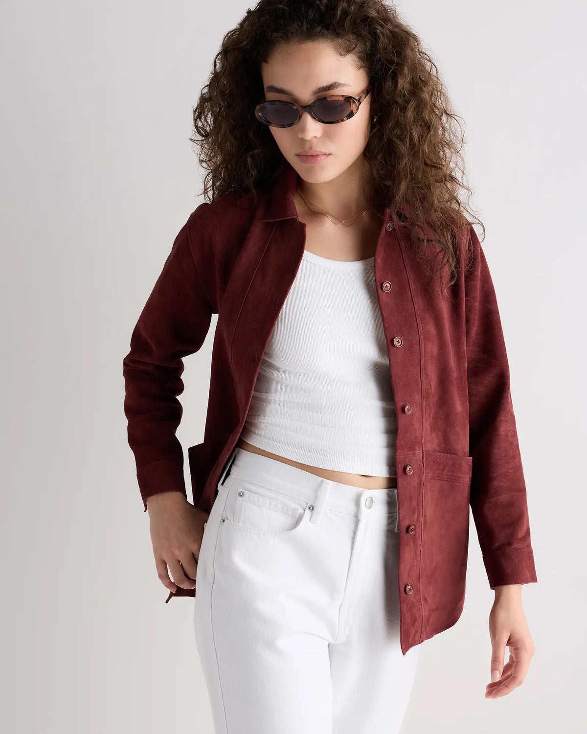 100% Suede Chore Jacket - US 9324