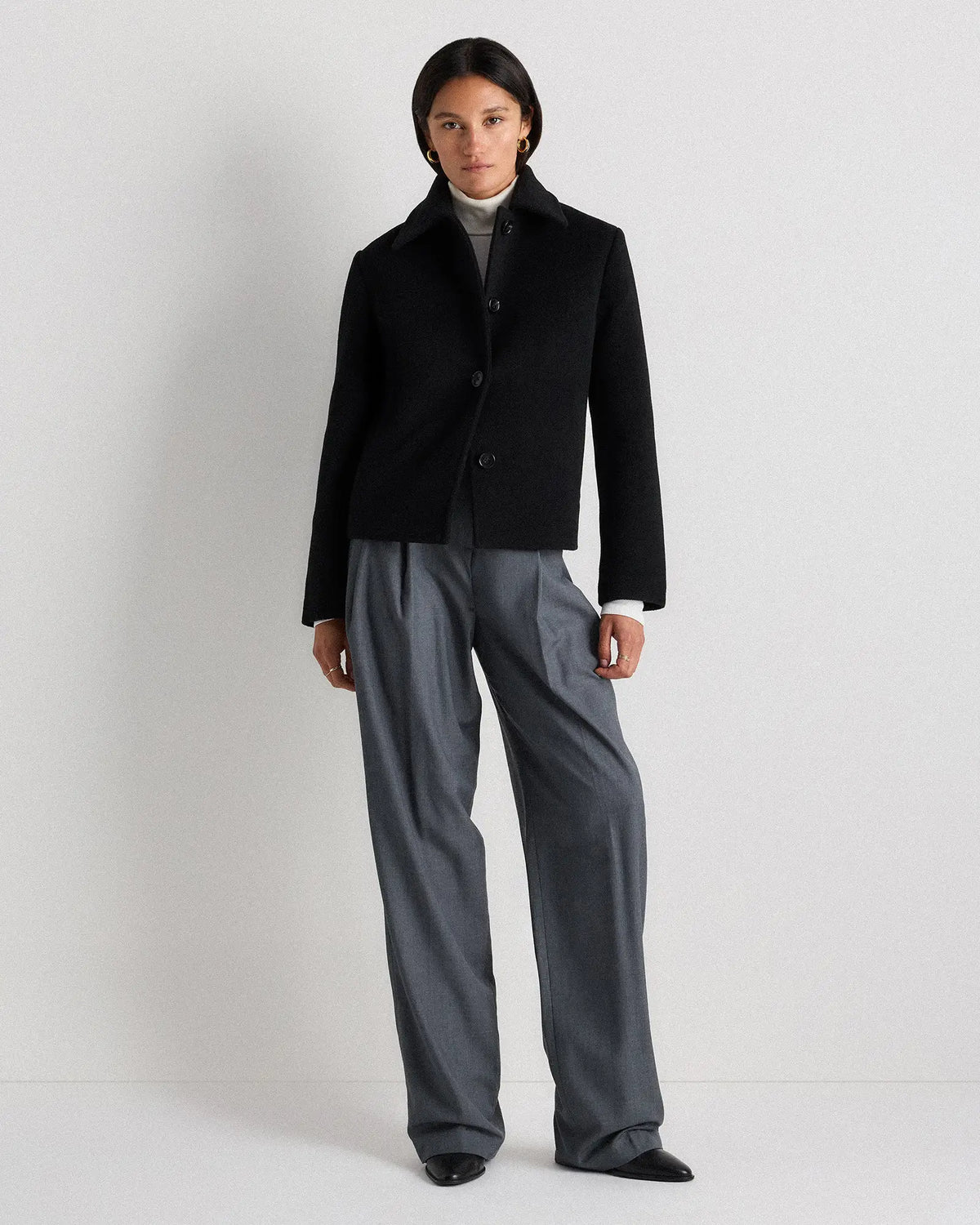 Wool Cashmere Short Coat - US 4970