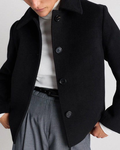 Wool Cashmere Short Coat - US 4970