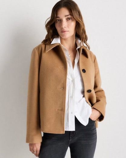 Wool Cashmere Short Coat - US 4022