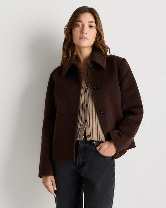 Wool Cashmere Short Coat - US 3187