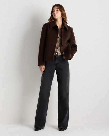 Wool Cashmere Short Coat - US 3187