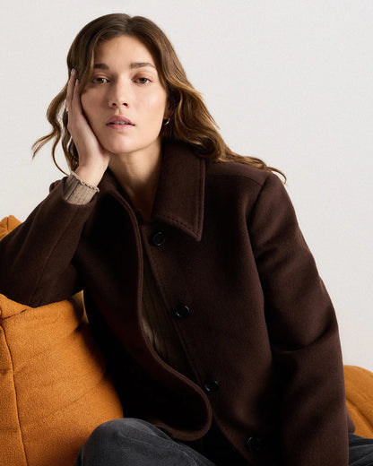 Wool Cashmere Short Coat - US 3187