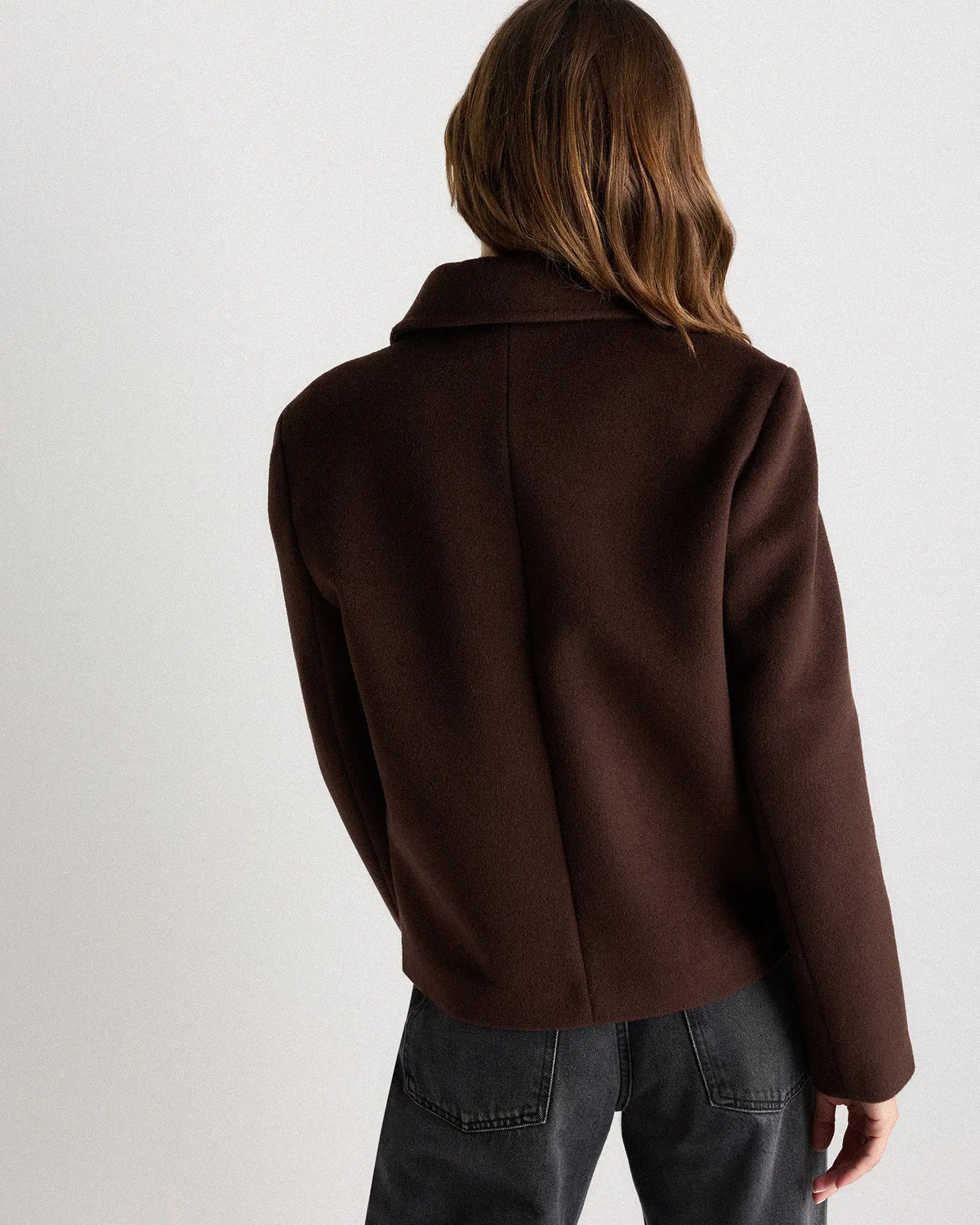 Wool Cashmere Short Coat - US 3187