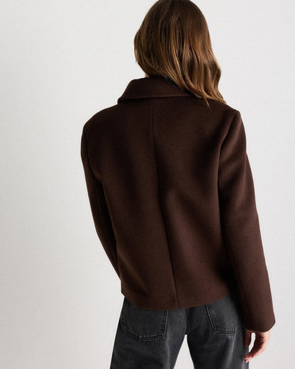 Wool Cashmere Short Coat - US 3187