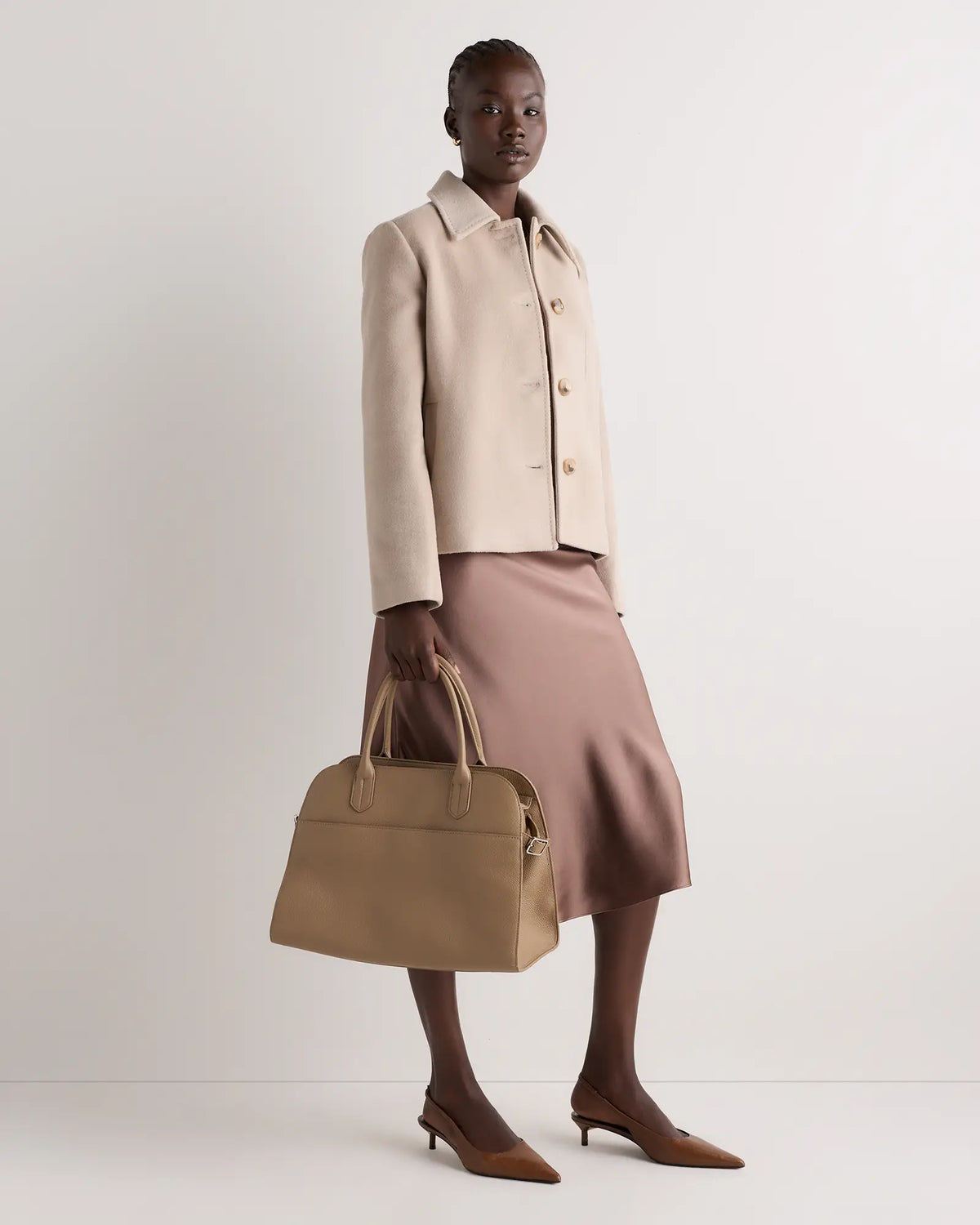 Wool Cashmere Short Coat - US 7212
