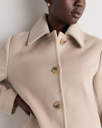 Wool Cashmere Short Coat - US 7212