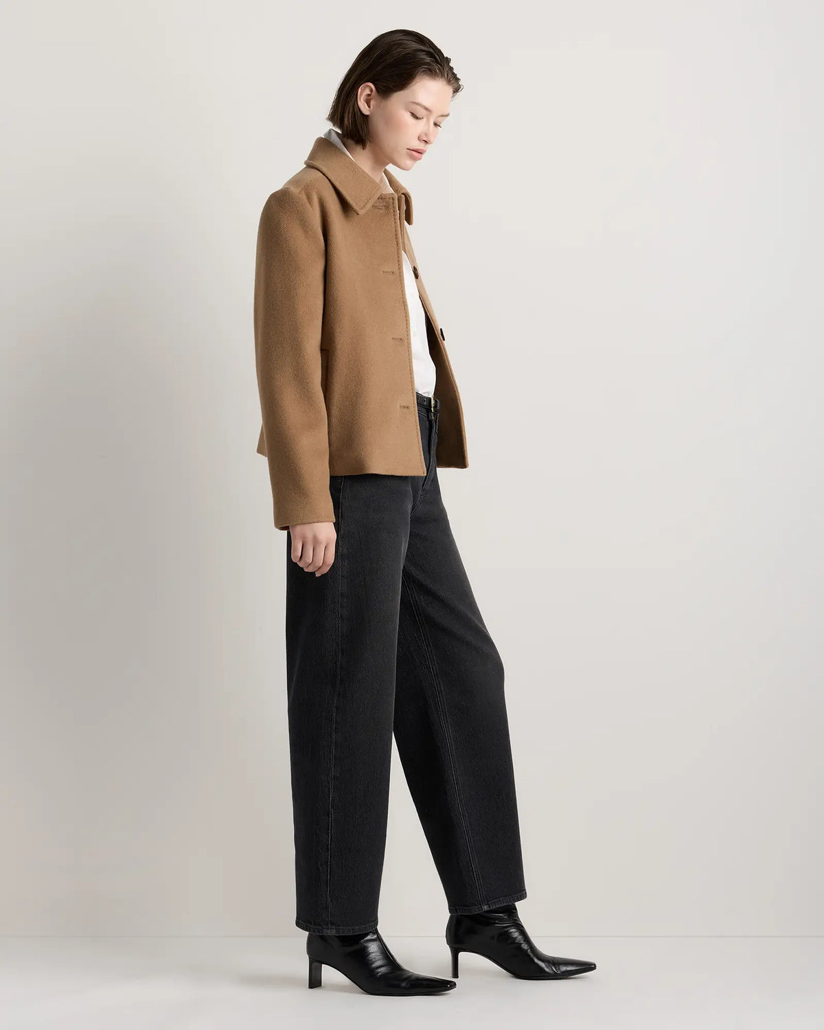 Wool Cashmere Short Coat - US 2309