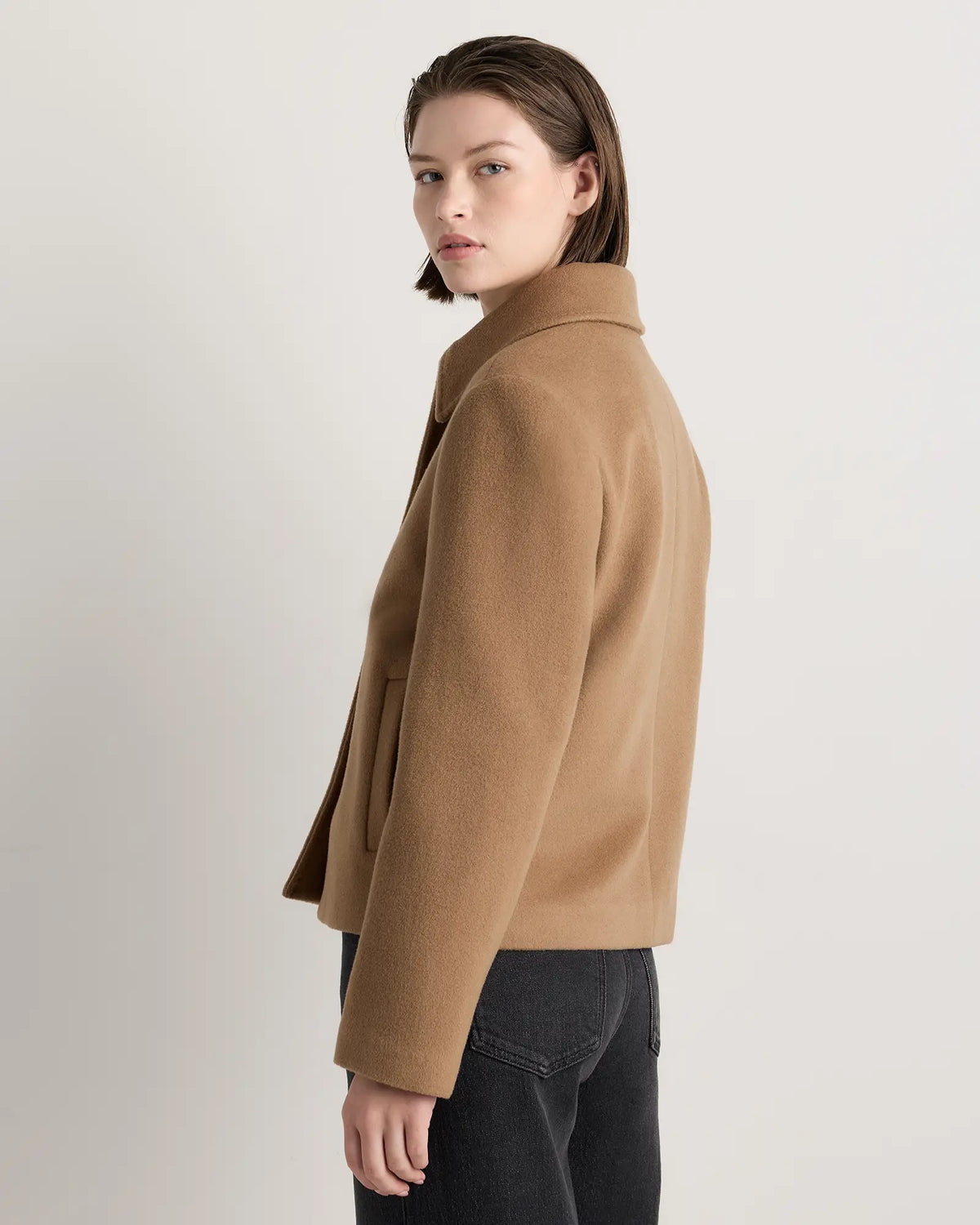 Wool Cashmere Short Coat - US 2309