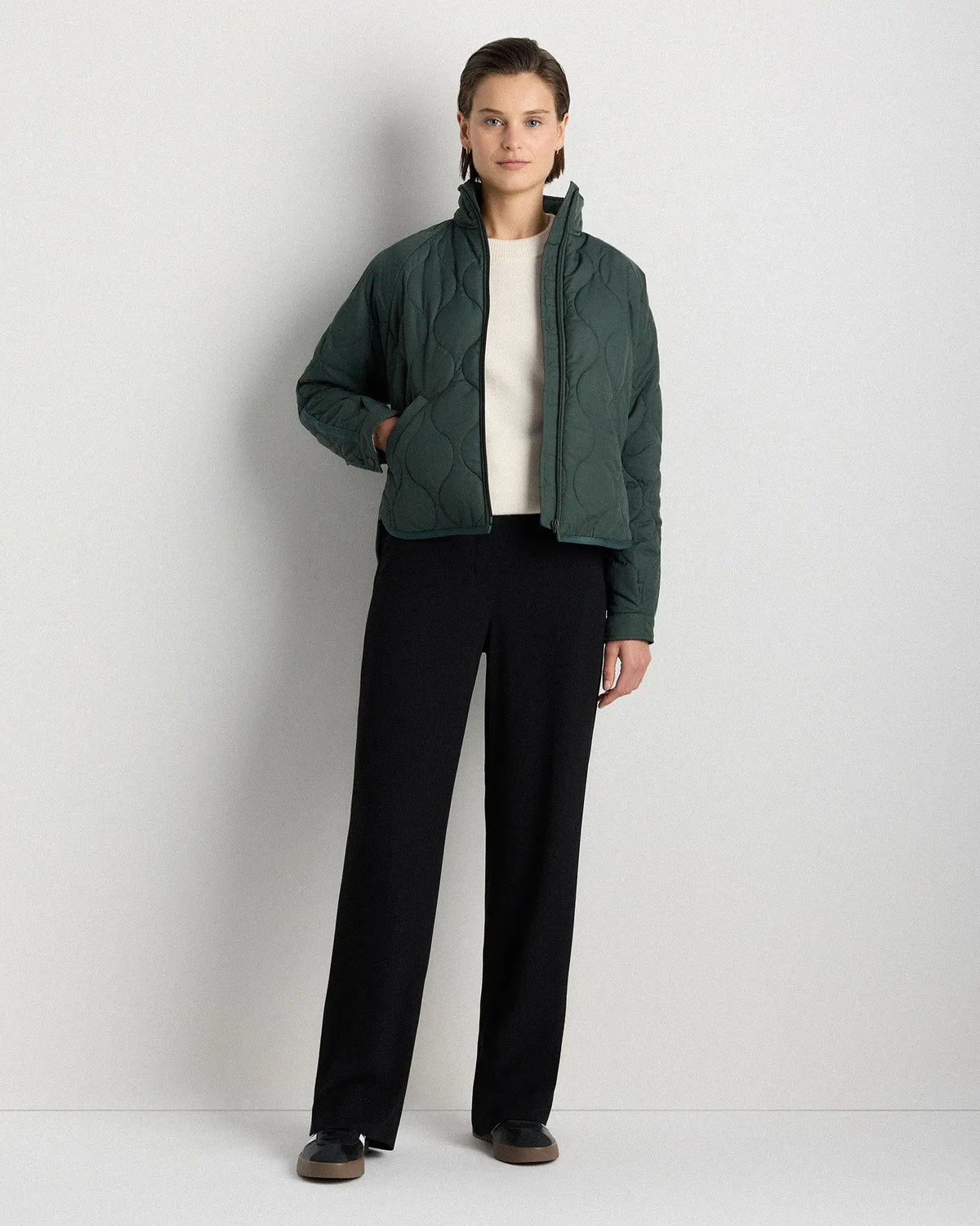 Featherless Quilted Packable Puffer Jacket - US 3733