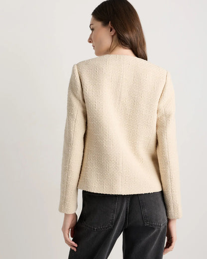 Tweed Collarless Jacket - US 5331
