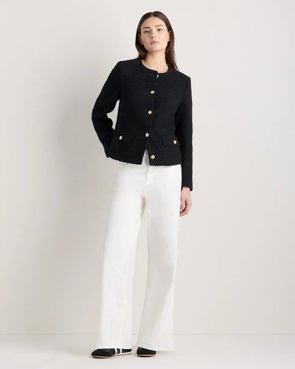 Tweed Collarless Jacket - US 8512