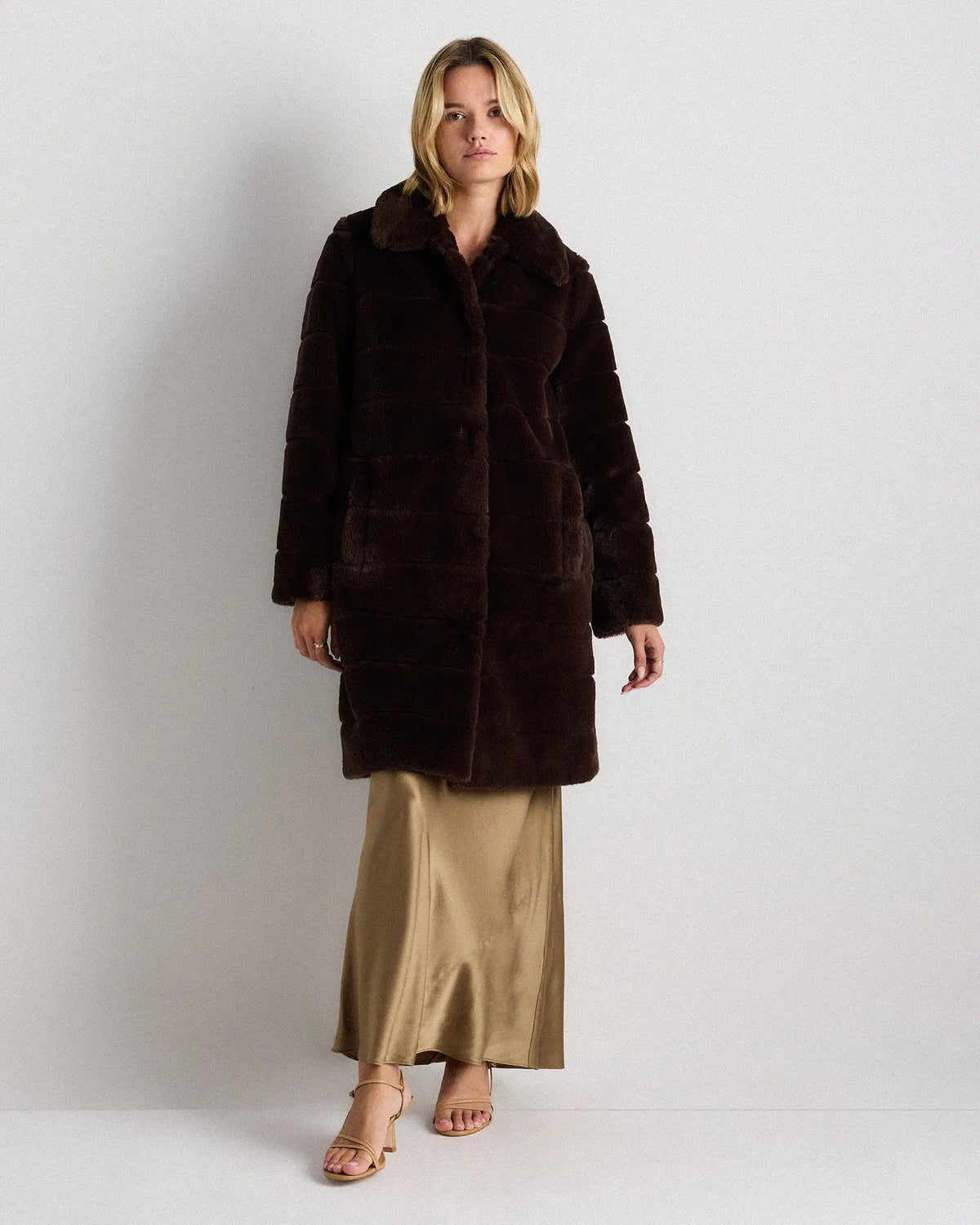 Faux Fur Long Coat - US 1911