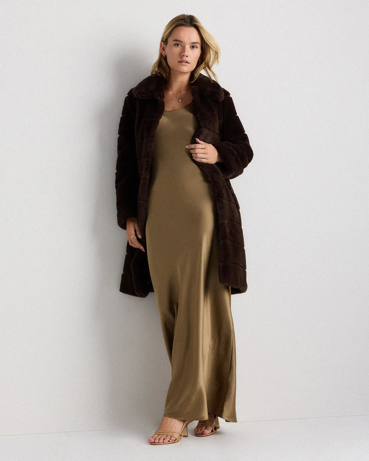 Faux Fur Long Coat - US 1911