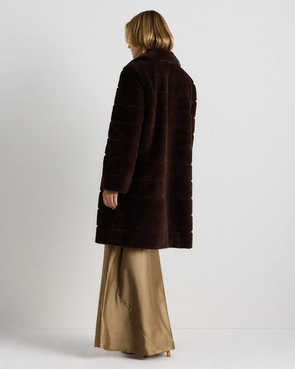 Faux Fur Long Coat - US 1911