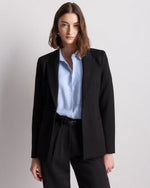 Ultra-Stretch Ponte Single-Breasted Blazer - US 7966