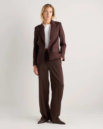Ultra-Stretch Ponte Single-Breasted Blazer - US 2497