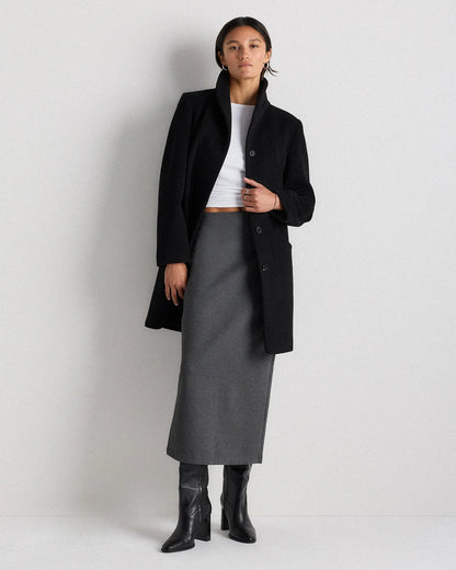 Wool Cashmere Cocoon Coat - US 6833