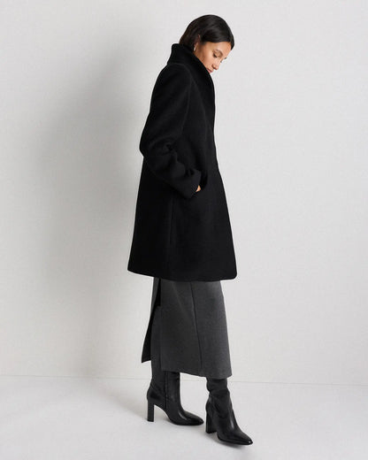 Wool Cashmere Cocoon Coat - US 6833