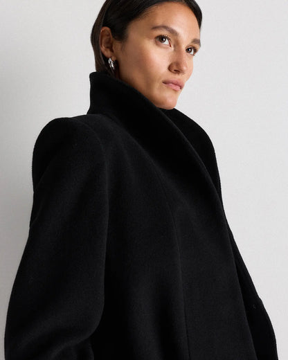 Wool Cashmere Cocoon Coat - US 6833