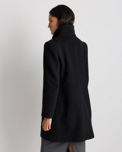 Wool Cashmere Cocoon Coat - US 6833