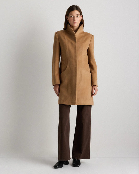 Wool Cashmere Cocoon Coat - US 3684