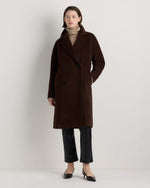 Wool Cashmere Double-Breasted Slouch Coat - US 2863