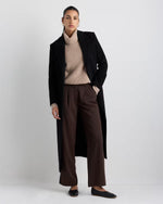 Wool Cashmere Tailored Long Coat - US 1135