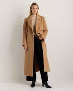 Wool Cashmere Tailored Long Coat - US 8824
