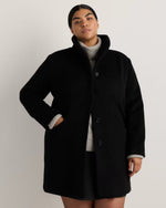 Wool Cashmere Cocoon Coat - US 3652