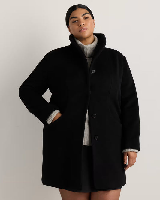 Wool Cashmere Cocoon Coat - US 3652
