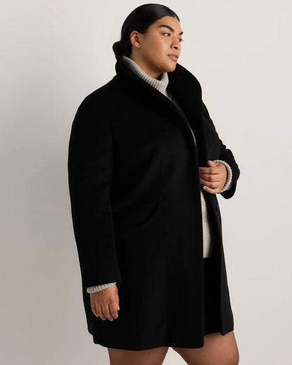 Wool Cashmere Cocoon Coat - US 3652