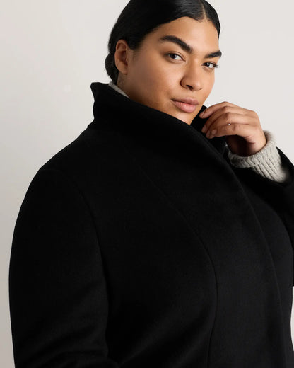 Wool Cashmere Cocoon Coat - US 3652