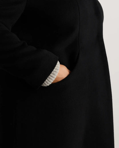Wool Cashmere Cocoon Coat - US 3652